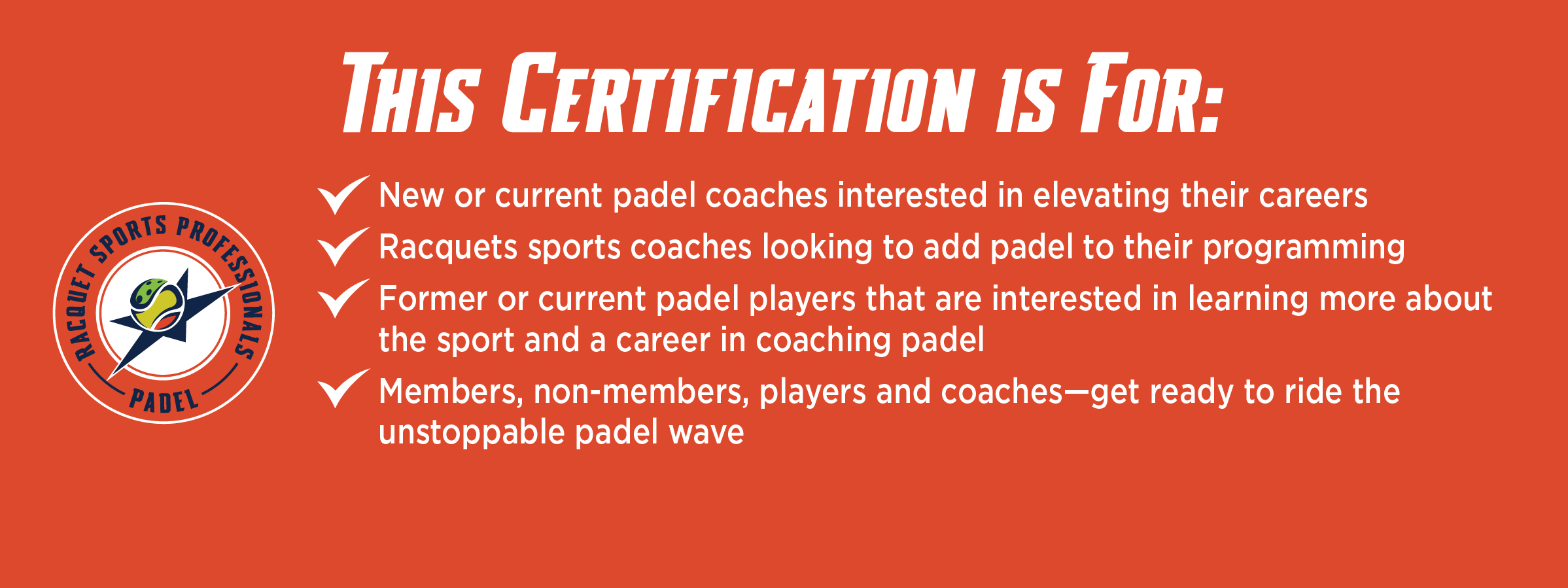 Padel Certification For